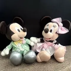 ミッキー&ミニー　ウェディングコスチューム　ぬいぐるみ