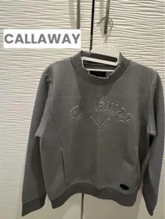 『美品』キャロウェイ(レディース)ゴルフ エンボスロゴダンボールスウェット