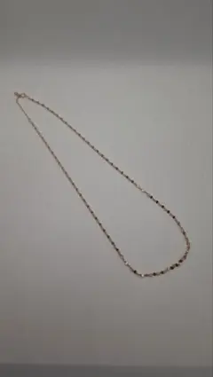 925SILVA　ピンクゴールドチェーンネックレス40cm