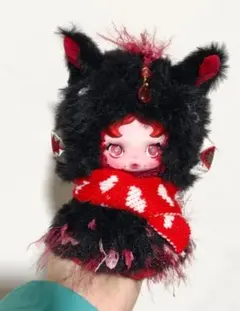 「92番」 ポップマート スカルパンダ ぬいぐるみ Chomp 着せ替え服