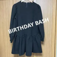 バースデーバッシュ　BIRTHDAY BASH ペプラム ワンピース 黒