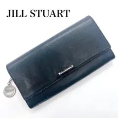 JILL STUART ジルスチュアート 二つ折り 長財布 黒 ロゴチャーム付きのサムネイル