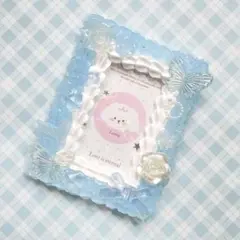 水色のホイップデコ♡