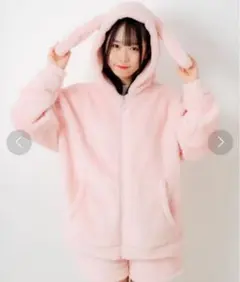 パジャマ パーカー うさぎ セット