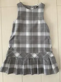 H&M チェック柄 ジャンパースカート 110cm