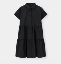 GU ティアードミニシャツワンピース（半 袖） S 美品