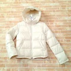【新品・タグ付き】NBB ショートフードダウン　S 白　短丈　フード付き