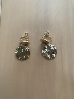 LAKOLE バンピーサークルイヤリング　ゴールド