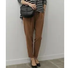 【アーバンリサーチ】ブラウン ドローストリング スラックス SHIPS