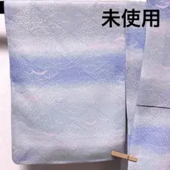 b972 化繊　袷　小紋　未使用しつけ付極美品　洗える着物