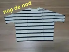 新品 nop de nod★cloche USコットン5分袖Tシャツ★白地