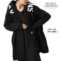 RODEO CROWNS アシンメトリーパーカー FREE 黒