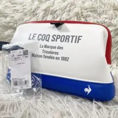 未使用 lecoqsportif がま口型ポーチ ゴルフバッグ　マグネット式のサムネイル