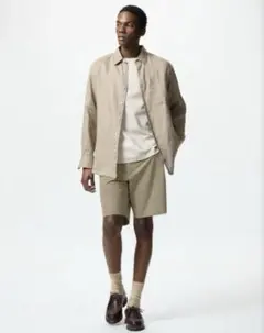 即日発送 UNIQLO ウルトラストレッチショーツ M ベージュ