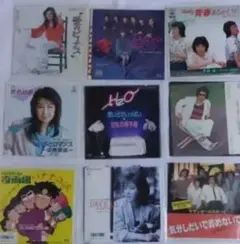 レコードまとめ売り6】ジャンク扱い 邦楽シングル9枚セット 状態