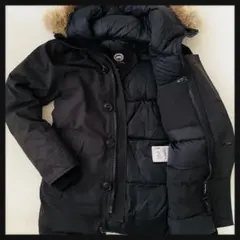 m215【極美品】カナダグース ジャスパー XXS 希少サイズ　ブラック