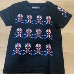 ChubbyGung スカルプリント 半袖Tシャツ 100サイズ　黒のサムネイル