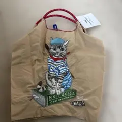 Ball&Chain 猫刺繍エコバッグ
