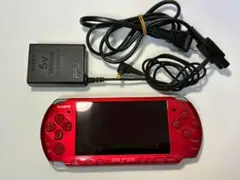 【起動◎】PSP-3000 レッド 本体 -0499