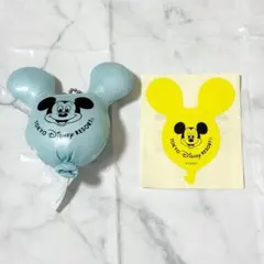 Disney /ミッキーバルーン ぬいぐるみバッジシール付き