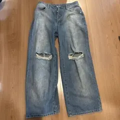 00s y2k archive jeans wide denim swag - メルカリ