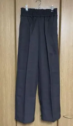 AMERICAN HOLICのウエストイージーストレートパンツ(ブラウン)