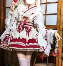 ATELIERPIERROT マーブル アリス風編み上げドレスワンピース - メルカリ