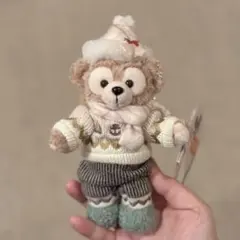 香港ディズニー限定　ダッフィ　キーチェーン　ぬいぐるみバッジ　キーホルダー