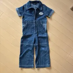COMME CA ISM デニムオーバーオール 90
