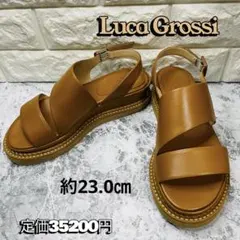 Luca Grossi ルカグロッシ レザーサンダル 36 約23.0cm 新品のサムネイル