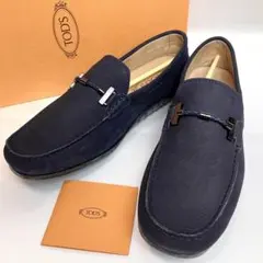 た*し様 新品未使用 TOD'S スエード モカシン ネイビー 26cm サイズ