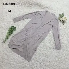 ルノンキュール　ロングカーディガン 羽織　リネン100% 薄手　スタイルアップM