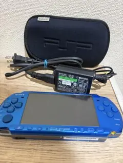 【美品】PSP-3000本体 バイブラントブルー ソフトセット
