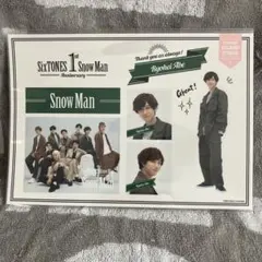 Snow Man 1st Anniversary ステッカー 阿部
