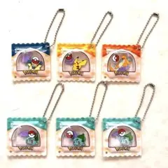 コメダ珈琲 ポケモンチャーム ピカチュウ含む6点セット