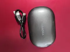 フック可動式オープンイヤー型ワイヤレスイヤホン ガンメタリック ジャンク品のサムネイル