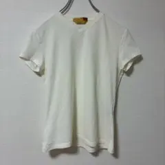 DONNAKARAN ダナキャラン　VネックTシャツ　無地　シンプル　白　XSのサムネイル