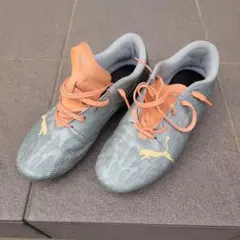 PUMA ULTRA サッカーシューズ シルバー/オレンジ