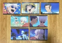 呪術廻戦　懐玉・玉折　アニメ場面写クリアカード　五条悟・夏油傑・天内理子