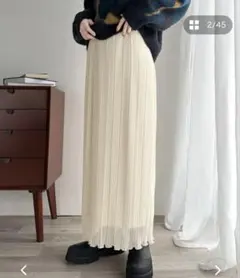 新品タグ付き　アイボリー ロングスカート