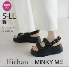 Hichan × MINKY ME サンダル 24〜24.5センチ ブラック