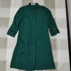 Golden Bear グリーン シャツワンピース M