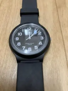 CITIZEN Q&Q ブラックシリコンバンド 時計 ソーラー