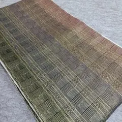 カ*マ様 夏の羅帯　名古屋帯 ブラウン系 ストライプ　新品 カ*マ様 夏の羅帯 名古屋帯 ブラウン系 ストライプ 新品 - メルカリ
