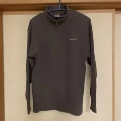 DESCENTE グレー ジップアップ長袖カットソーのサムネイル