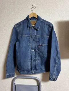 濃紺】リーバイスプレミアム 1st デニムジャケット ネップ ヘンプ混 L