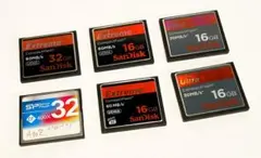 SanDisk とSilicon Powerの コンパクトフラッシュ 6枚 - メルカリ