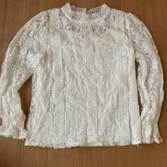 Futier Land アイボリー レース 長袖 M
