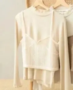 talbyyumiしまむら　ニットビスチェプルオーバーセットサイズ　M