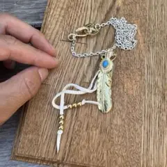ラスト キムタク 全金 ターコイズ フェザーセット ネックレス